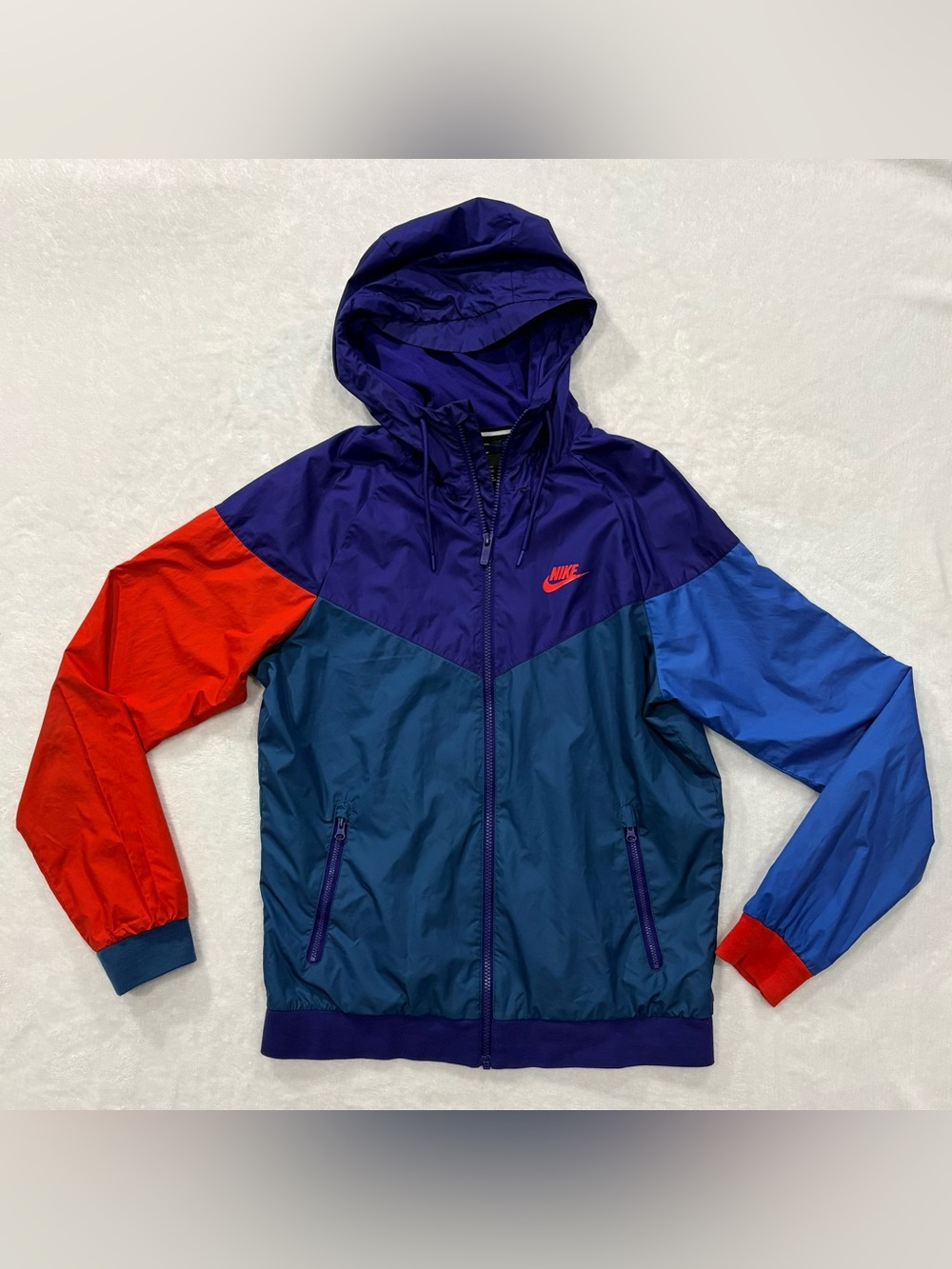 Vintage Nike Windrunner Hooded Full Zip Colorblock Windbreaker Jacket Men’s sz S